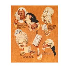 Norman Rockwell, 1894-1978, Poor Richard's Almanac Guests