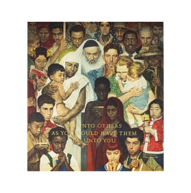 Norman Rockwell, 1894-1978, Golden Rule