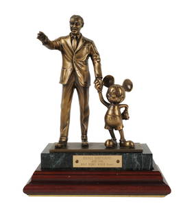 A Disney Cast Award: 1996; with Disney Dimensions plaque11 1/4 x 8 3/4 x 5 1/4 in. (28.6 x 22.2 x 13.3 cm.)