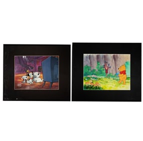 Two Disney Animation Cartoon Cels