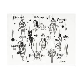Gary Baseman, B. 1960, Lick Me Love Me Squeeze Me