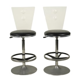 Two Swivel Barstools