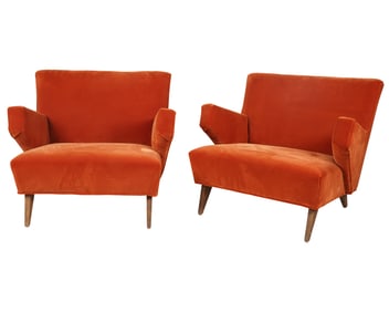 A Pair of Jens Risom Lounge Chairs
