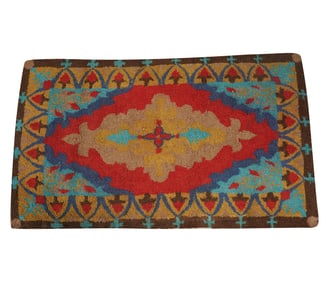 A Multi-Color Hooked Rug 6' x 3'