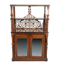 A Mahogany Etagere