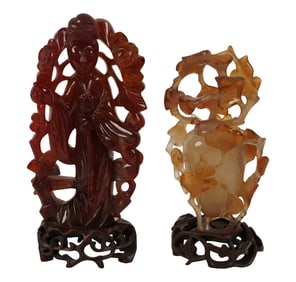 Two Chinese Stone Carvings