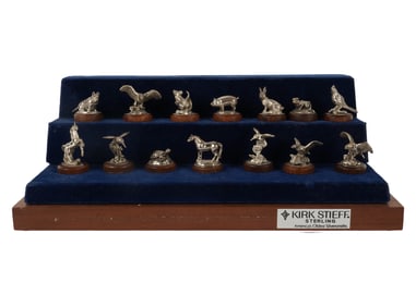 A Set of Kirk Stieff Sterling Animal Figures