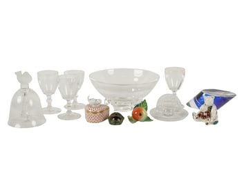 A Group of Glass and Porcelain