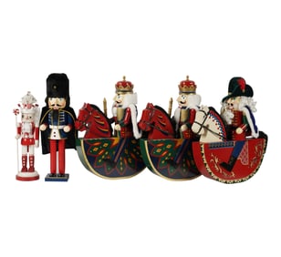 A Group of Christmas Nutcracker Figures