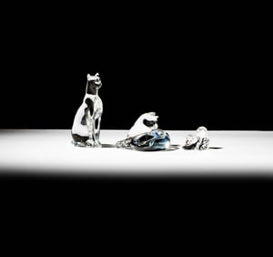 Three Baccarat Crystal Animal Figures