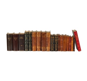 A Group of Leather-Bound Books