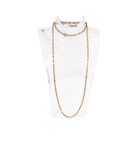 14-KARAT YELLOW GOLD PAPERCLIP-LINK CHAIN