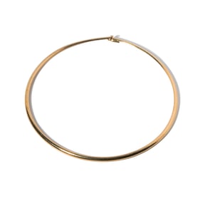 14-KARAT YELLOW GOLD OMEGA NECKLACE