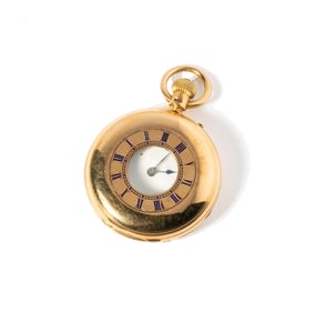 18-KARAT YELLOW GOLD POCKET WATCH