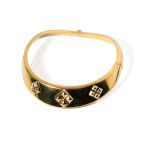 18-KARAT YELLOW AND WHITE GOLD COLLAR
