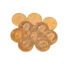 GROUP OF TEN 24-KARAT GOLD KRUGERRAND COINS