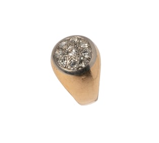 14 KARAT YELLOW GOLD DIAMOND RING