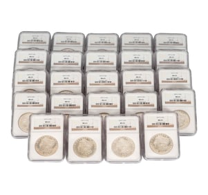 24 MORGAN DOLLARS MS-65
