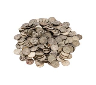 COLLECTION OF 299 US SILVER QUARTERS