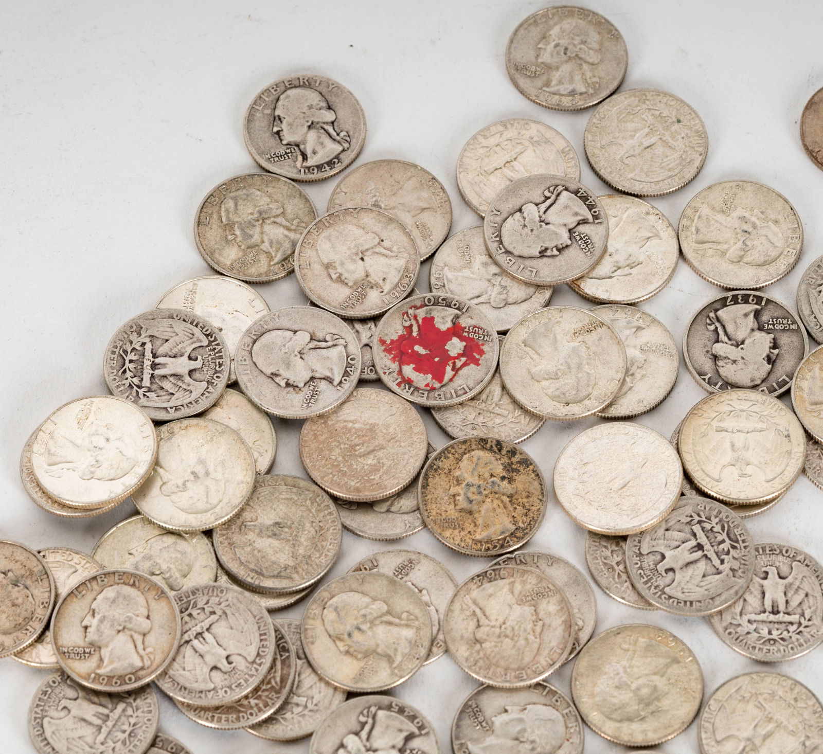 COLLECTION OF 299 US SILVER QUARTERS (1 of 14)