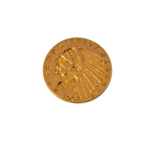 1902 US INDIAN HEAD $2.50 GOLD COIN
