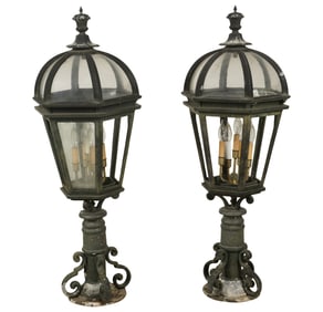 A Pair of Vintage Baroque-Style Lanterns