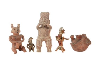 A Group of Pre-Columbian Pottery