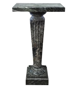 A Verde Antico Marble Pedestal