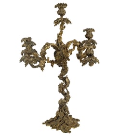 A Rococo-Style Five-Light Candelabrum