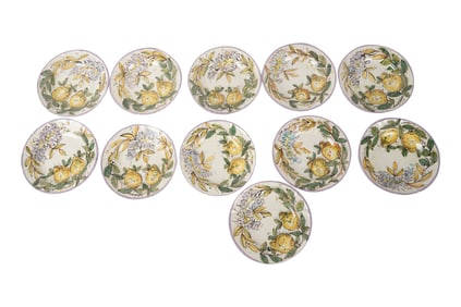 11 Italian Faience Soup Bowls