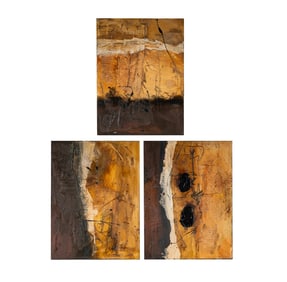 Paul Ecke, B. 1953, Three Works from Whispers Series