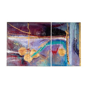 Paul Ecke, B. 1953, Looking Into The Bay (Diptych)