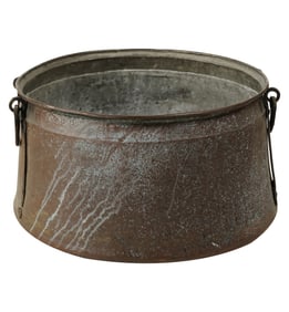A Large Copper Cauldron