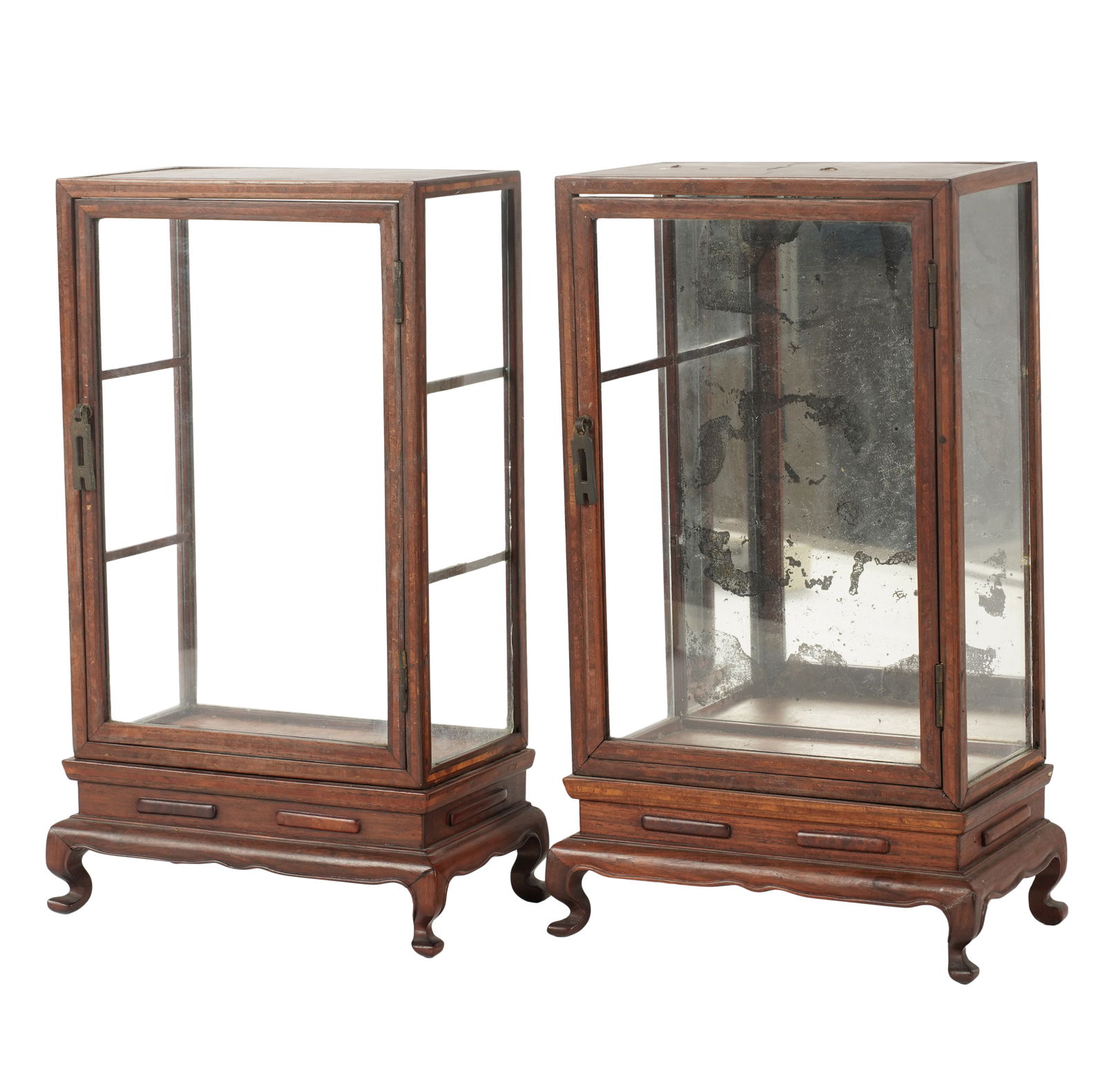 A Pair of Chinese Diminutive Vitrine Cabinets (1 of 7)