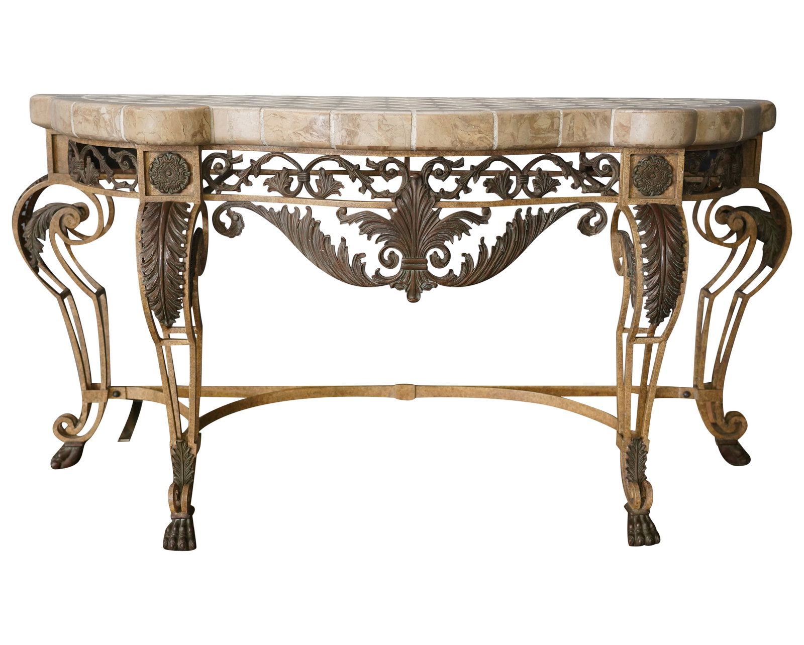 A Neoclassical-Style Tile-Top Console Table (1 of 10)