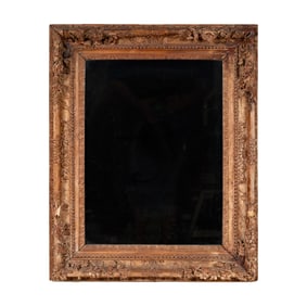 A Carved Wood Mirror