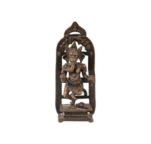 An Indian Bronze Statue of Ganesha