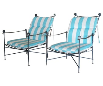 Mario Papperzini for Salterini: Pair of Patio Lounge Chairs