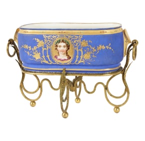 A Continental Porcelain Centerpiece Bowl
