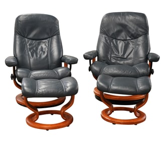 A Pair of Ekornes Stressless Lounge Chairs