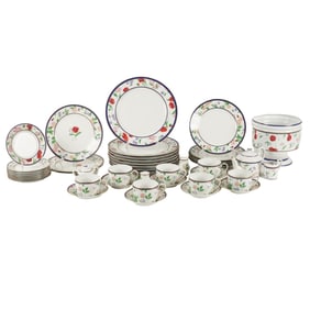 A Tiffany and Co. Porcelain Service For Eight
