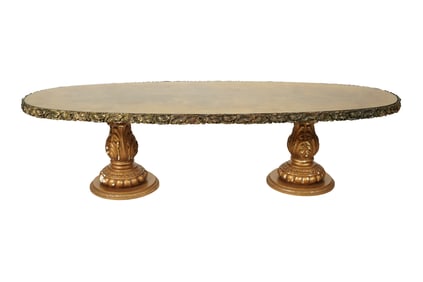 A 24k Gold Leaf Coffee Table