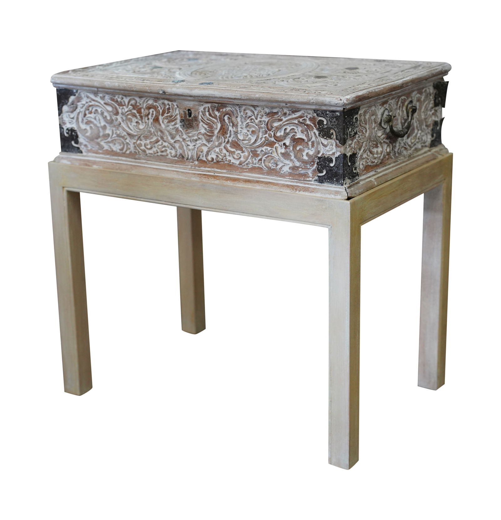 A Carved Oak Bible Box (1 of 9)