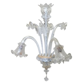 A Venetian Glass Chandelier