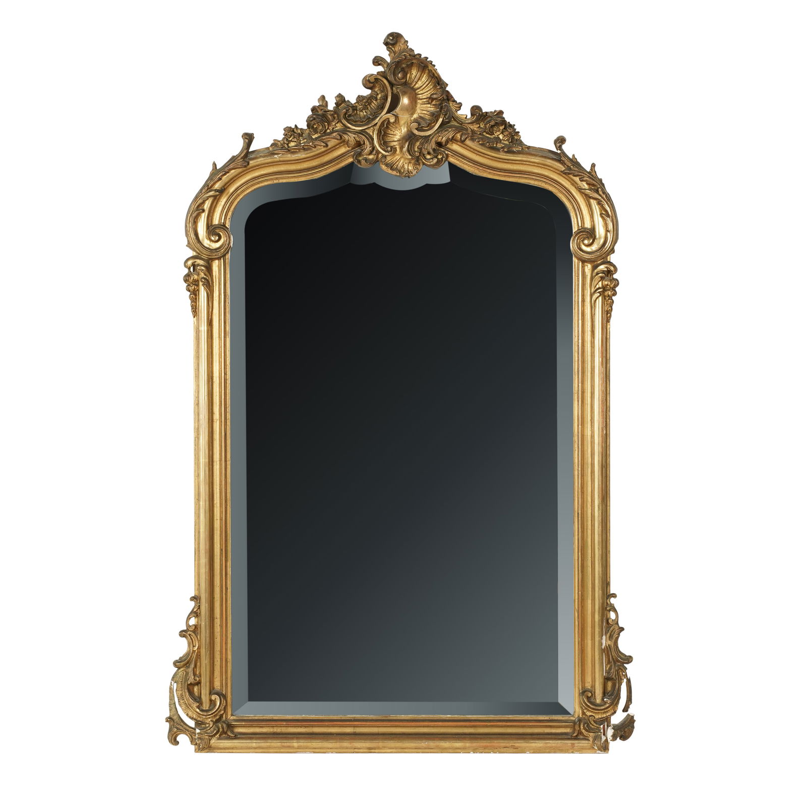 A Rococo-Style Giltwood Wall Mirror (1 of 6)