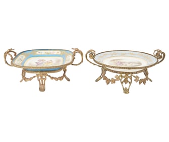Two Sevres-Style Porcelain Plates