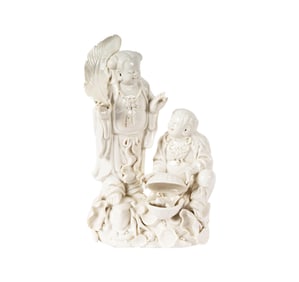 A Chinese Blanc De Chine Figural Group