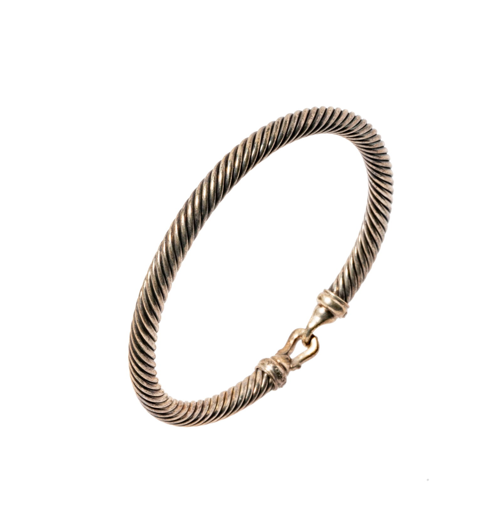 David Yurman Sterling Silver and Diamond Bracelet