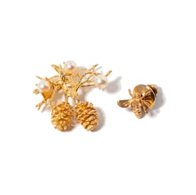 Two14 Karat Yellow Gold Brooches