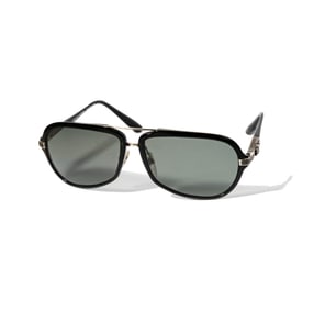 A Pair of Chrome Hearts Straight Up I Aviator Sunglasses